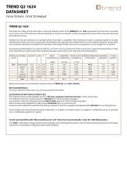 TREND Q2 1624 DATASHEET - Trend USA