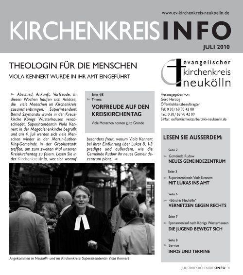 KKI Juli 2010 - evangelischen Kirchenkreis NeukÃ¶lln