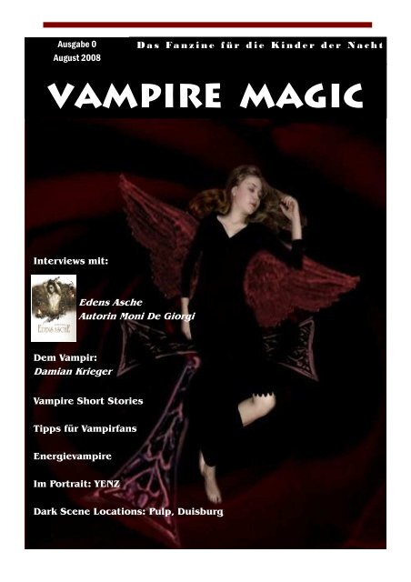 Entwurf Magazin Vampire