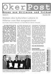 Okerpost Nr. 40 - Dezember 2002 - SPD-Ortsverein Hillerse