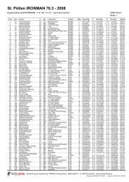 St. PÃ¶lten IRONMAN 70.3 - 2008 - Triteam