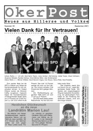 September 2001 (Wahlnachlese) - SPD-Ortsverein Hillerse