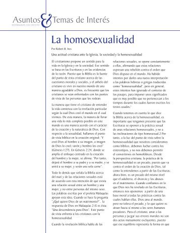 La homosexualidad