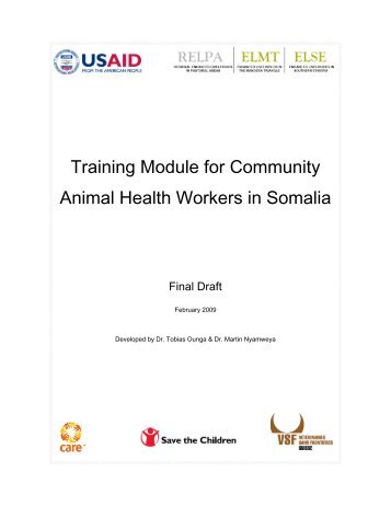 Training Module for Community Animal Health Workers in Somalia