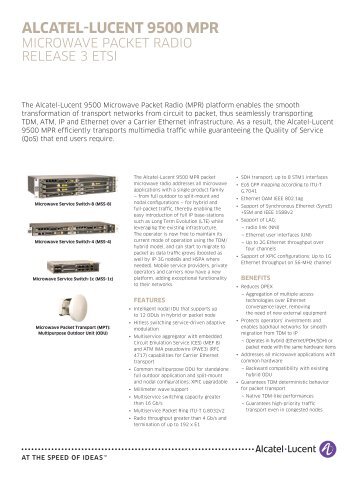 alcatel-lucent 9500 mpr