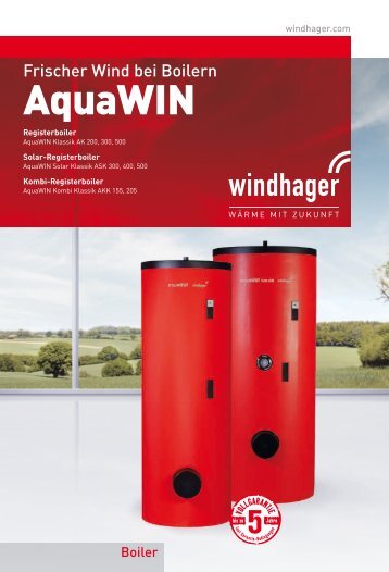 AquaWIN Kombinations-Registerboiler - Windhager
