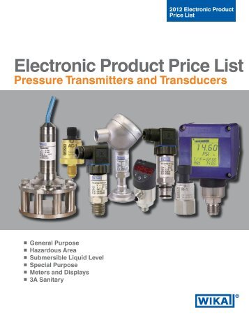 WIKA Electronic Pressure Price List
