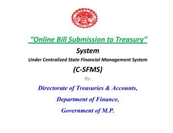 Online submission of bills-Presentation - Mptreasury.org