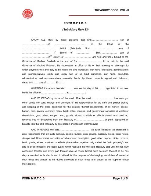 II FORM MPTC 3. Page 1 of 5 FORM MPTC 3. - Mptreasury.org