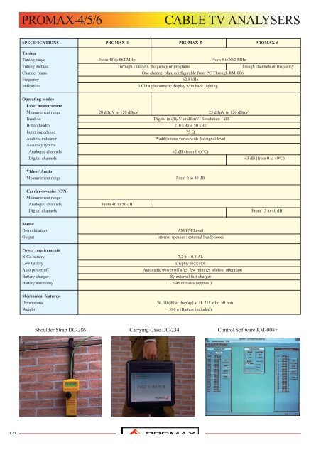 TELECOMMUNICATIONS TEST EQUIPMENT - Promax