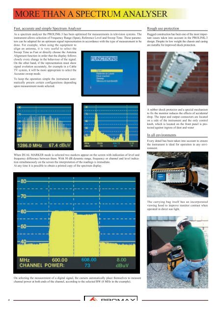 TELECOMMUNICATIONS TEST EQUIPMENT - Promax