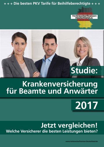 VFD-Studie: Krankenversicherung für Beamte und Anwärter 2017