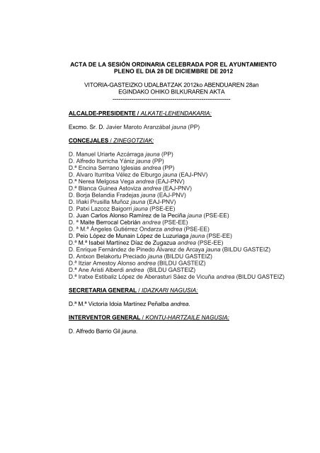 12-12-28-acta-pleno _completa_ - Ayuntamiento de Vitoria-Gasteiz