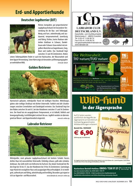 Die Rassen im Ãœberblick! - Wild und Hund