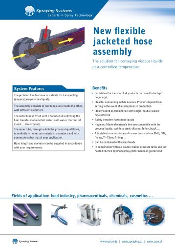 New flexible jacketed hose assembly - SGN Tekniikka Oy