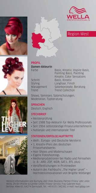 Wella Setcard von Brigitte Wildangel