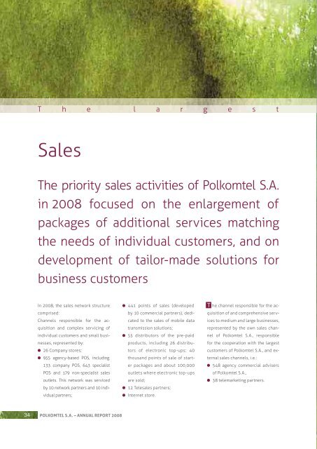 Annual report 2008 - Polkomtel