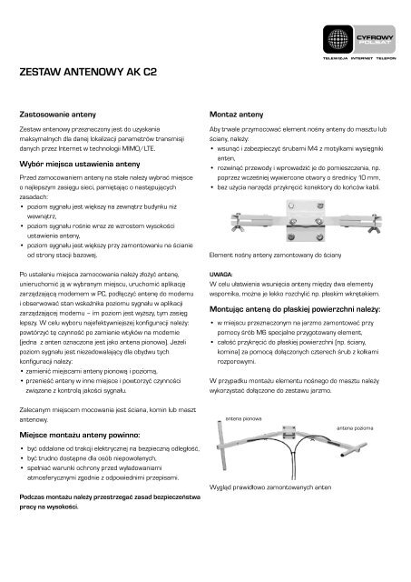 Instrukcja obsÅugi (.pdf) - Cyfrowy Polsat