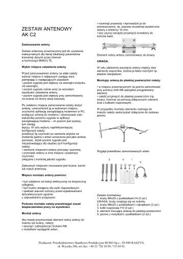 instrukcja AK C2 Uni - Cyfrowy Polsat