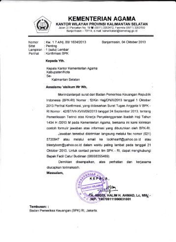 Berita acara pemberian penjelasan pelelangan - Kanwil 
