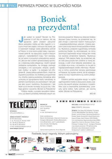 TELEPRO 11/2012 - PowrÃ³t do strony gÅÃ³wnej