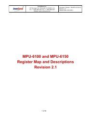 MPU-6100 and MPU-6150 Register Map and ... - InvenSense