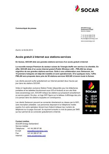 AccÃ¨s gratuit Ã  Internet aux stations-services - SOCAR ENERGY ...