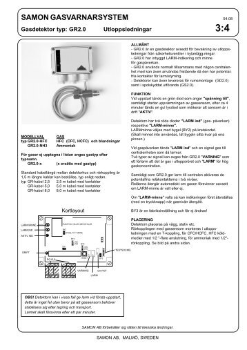 3:4 samon gasvarnarsystem - Samon AB