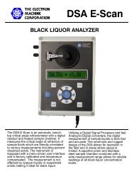 DSA Black Liquor Analyzer Brochure - Electron Machine Corporation