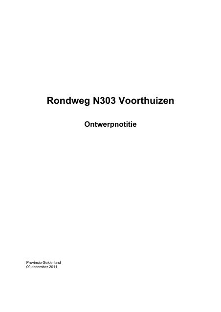 Rondweg N303 Voorthuizen - Ruimtelijkeplannen.nl