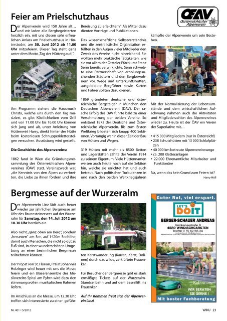 WINDISCHGARSTNER KURIER - WIKU-Homepage