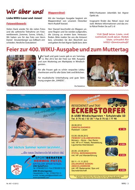 WINDISCHGARSTNER KURIER - WIKU-Homepage