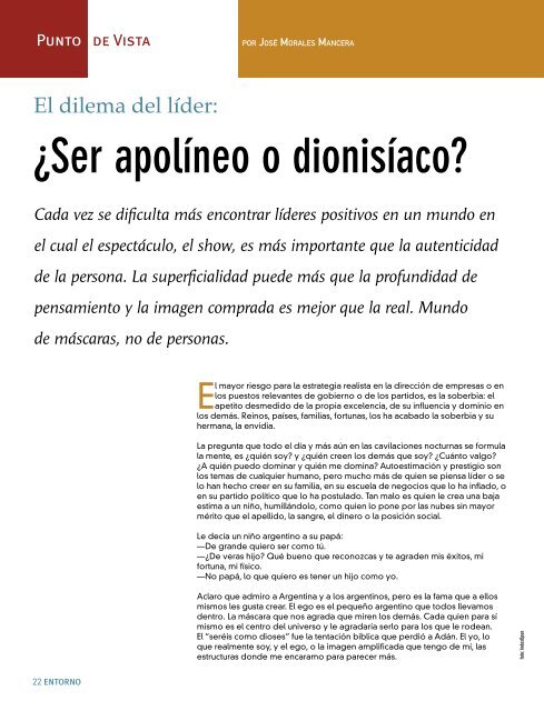 El dilema del líder: ¿Ser apolíneo o dionisíaco? - Coparmex