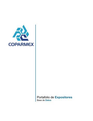 Portafolio de Expositores - Coparmex