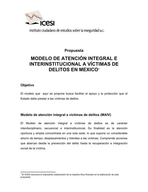 PROPUESTA DE MODELO DE ATENCIN INTEGRAL A ... - Coparmex