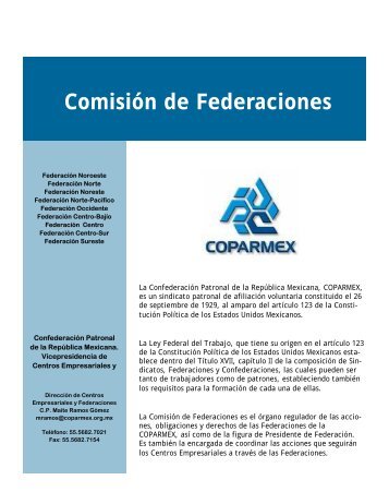 Comisión de Federaciones - Coparmex