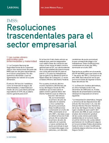 Resoluciones trascendentales del IMSS - Coparmex