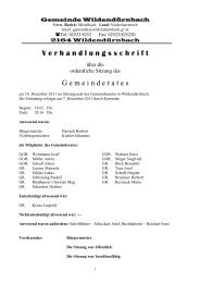 Gemeinde Wildendürnbach