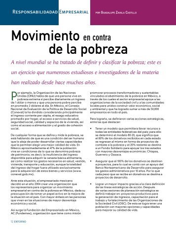 Movimiento en contra de la pobreza - Coparmex