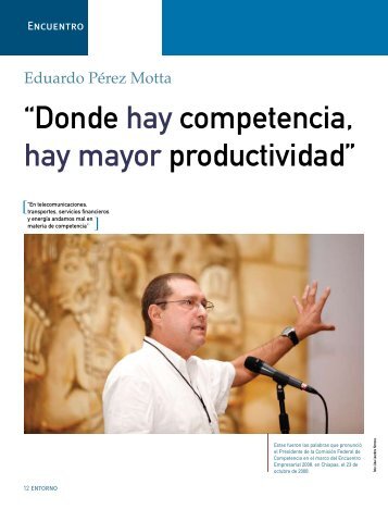 “Donde hay competencia, hay mayor productividad” - Coparmex