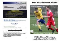 Mannschaftsaufstellung - Bischlebener SV