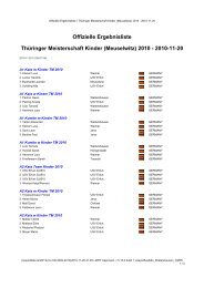 Offizielle Ergebnisliste Thüringer Meisterschaft Kinder (Meuselwitz ...