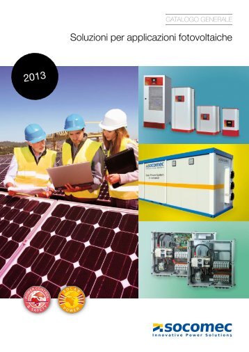 Soluzioni per applicazioni fotovoltaiche - Socomec