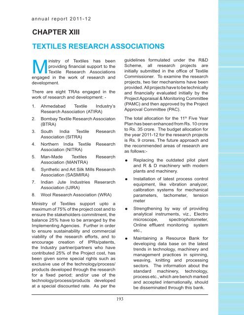 chapter viii wool & wollen textiles industry - Ministry of Textiles