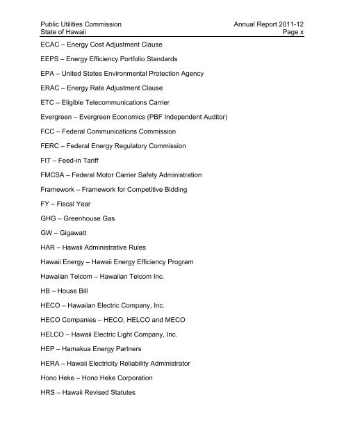 PUC Annual ReportâFiscal Year 2011-12 - Public Utilities Commission