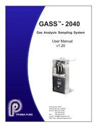 GASS 2040 Manual.pmd - Perma Pure LLC