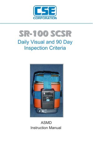 SR-100 SCSR - CSE Corporation
