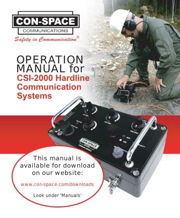 CSI-2000 Hardline Communication Systems ... - CSE Corporation