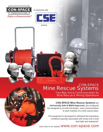 Mine Rescue Brochure (CSE).eps - CSE Corporation