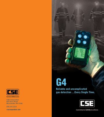 G4 Portable Multigas Detector Brochure - CSE Corporation